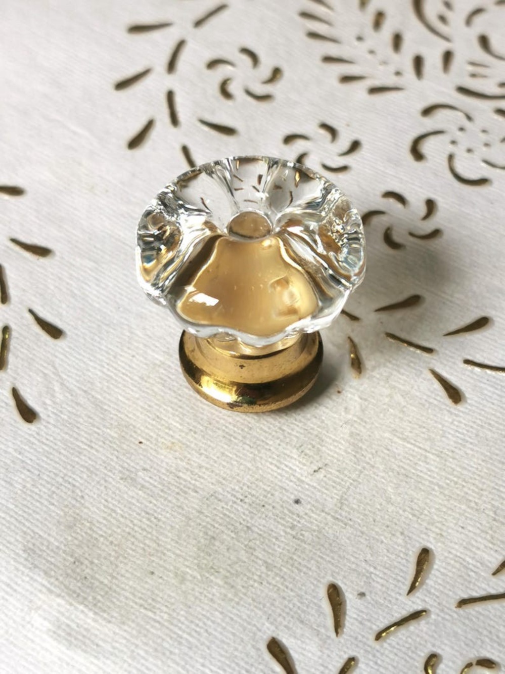 Rare 1970s Italian Murano glass hardware.